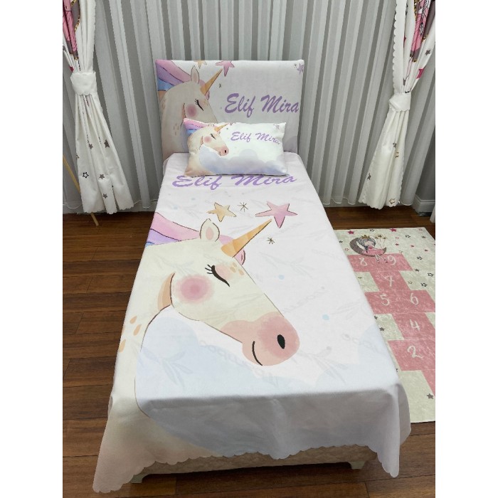 Unicorn At Çocuk Odası Yatak Örtüsü